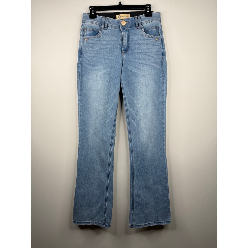 Democracy Ab Technology Bootcut Jeans Womens 6 Medium Wash Blue Stretch Denim